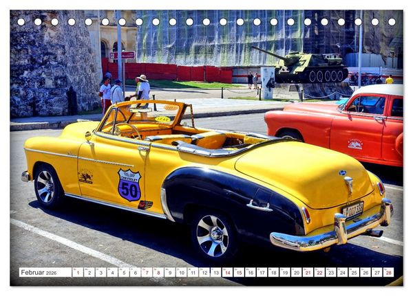 Produktbild: AMERICAN CAR 1950 (Tischkalender 2026 DIN A5 quer), CALVENDO Monatskalender
