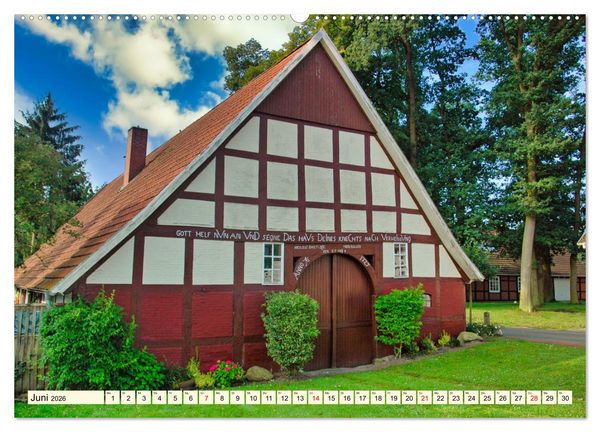 Produktbild: Baukunst Fachwerk (hochwertiger Premium Wandkalender 2026 DIN A2 quer), Kunstdruck in Hochglanz