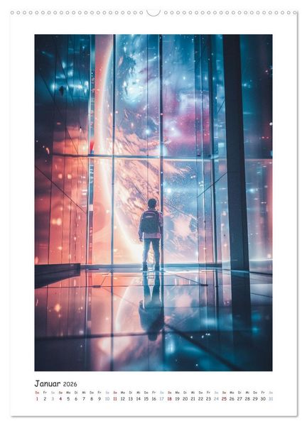 Produktbild: Jenseits der Sterne (Wandkalender 2026 DIN A2 hoch), CALVENDO Monatskalender