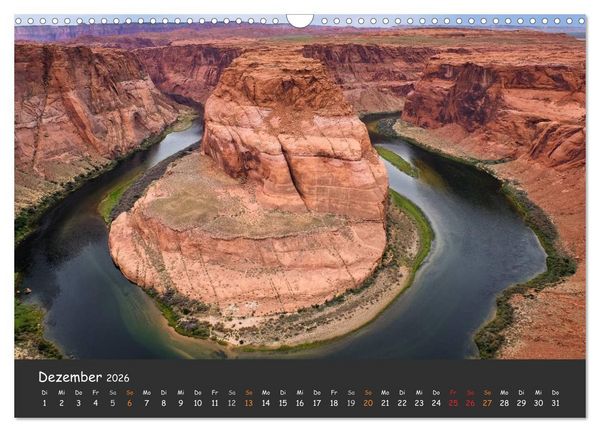 Produktbild: Die Canyons der USA (Wandkalender 2026 DIN A3 quer), CALVENDO Monatskalender