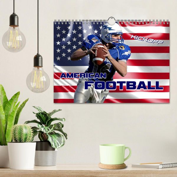Produktbild: American Football - Kickoff (Wandkalender 2026 DIN A4 quer), CALVENDO Monatskalender