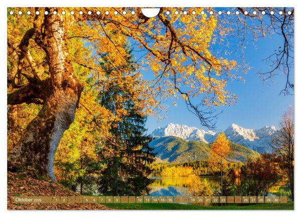Produktbild: Vom Gebirge bis zum Meer, Alpen/Erzgebirge - Mitteldeutschland - K&uuml;ste (Wandkalender 2026 DIN A4 quer), CALVENDO Monatskalender