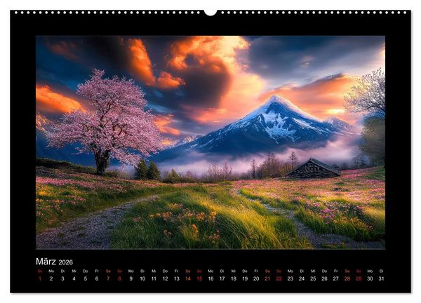 Produktbild: Im Wechselspiel der Jahreszeiten (hochwertiger Premium Wandkalender 2026 DIN A2 quer), Kunstdruck in Hochglanz