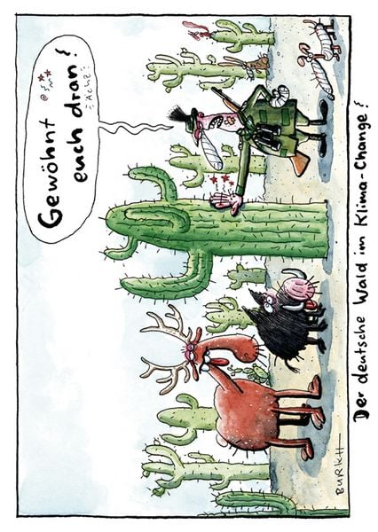 Produktbild: Cartoon Postkarten - Klimawandel