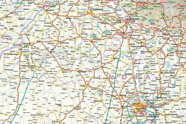 Produktbild: Reise Know-How Landkarte Indien, Nordwest / India, Northwest (1:1.300.000)