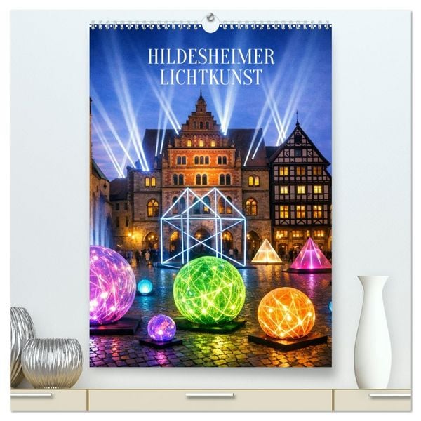 Produktbild: Hildesheim, ein Moment in dem die Stadt zu leuchten beginnt. (hochwertiger Premium Wandkalender 2027 DIN A2 hoch), Kunstdruck in Hochglanz