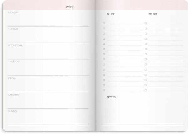 Produktbild: Burde Week Planner undated pink