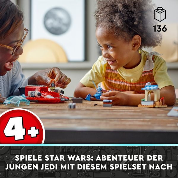 Produktbild: LEGO Star Wars: Young Jedi Adventures 75384 Der Crimson Firehawk Set