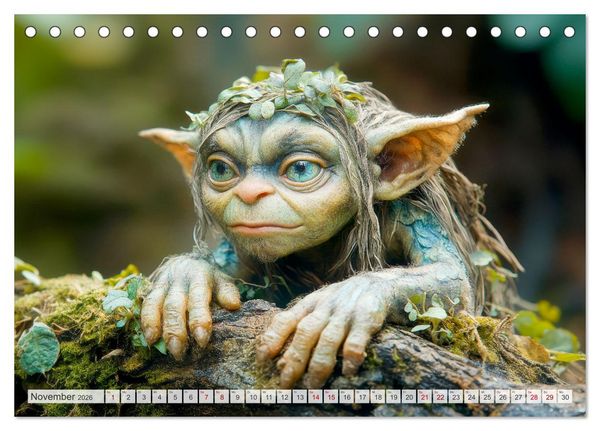 Produktbild: FABELWESEN M&auml;rchenhafte Tr&auml;ume (Tischkalender 2026 DIN A5 quer), CALVENDO Monatskalender