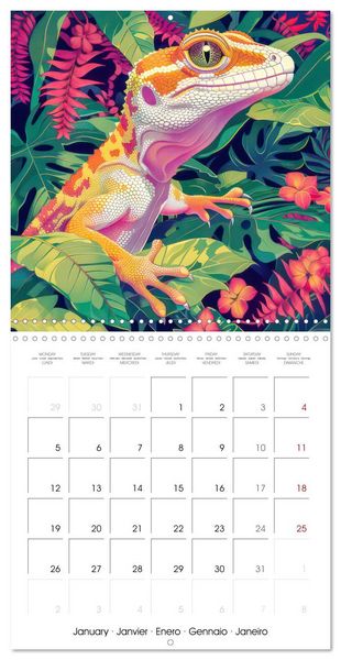 Produktbild: Animals - Jungle life (Wall Calendar 2026 12 &times; 12 Inch) CALVENDO 12 Month Wall Calendar