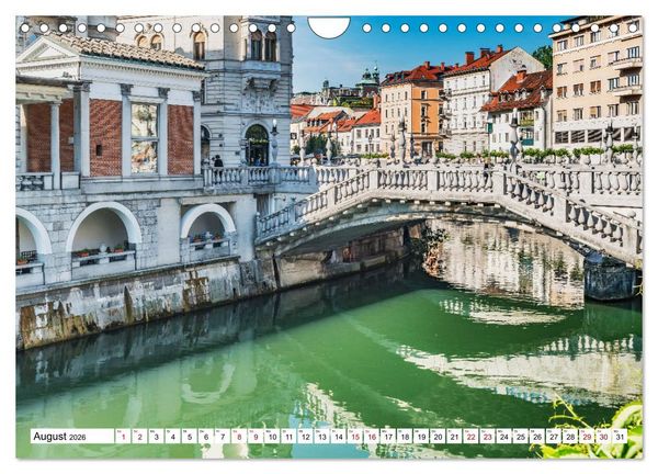 Produktbild: Ein Wochenende in Ljubljana (Wandkalender 2026 DIN A4 quer), CALVENDO Monatskalender
