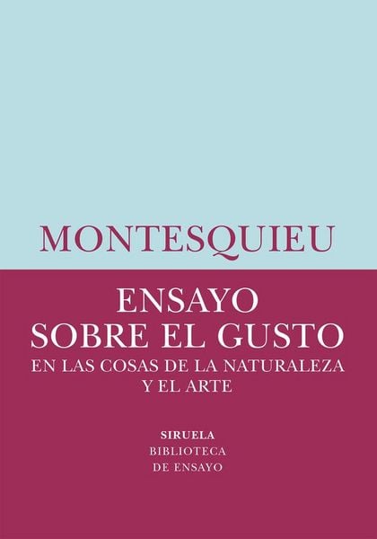 Produktbild: Ensayo sobre el gusto