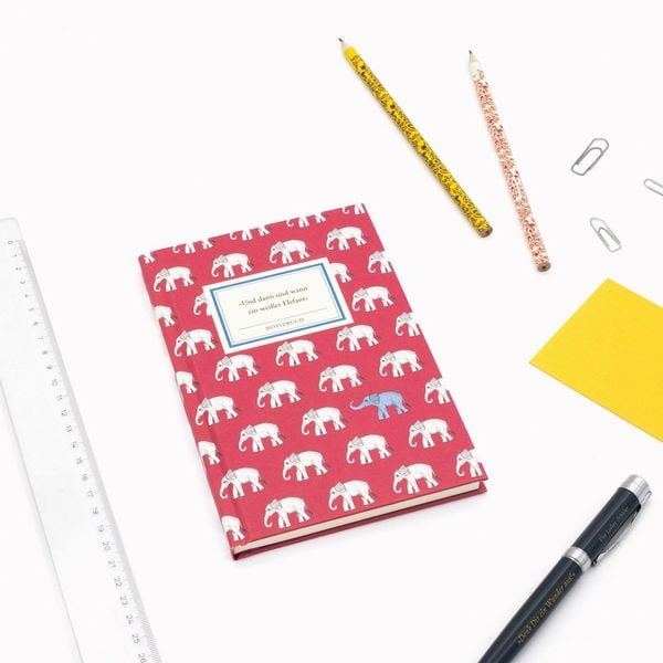 Produktbild: Notizbuch Insel-B&uuml;cherei &raquo;Und dann und wann ein wei&szlig;er Elefant&laquo;