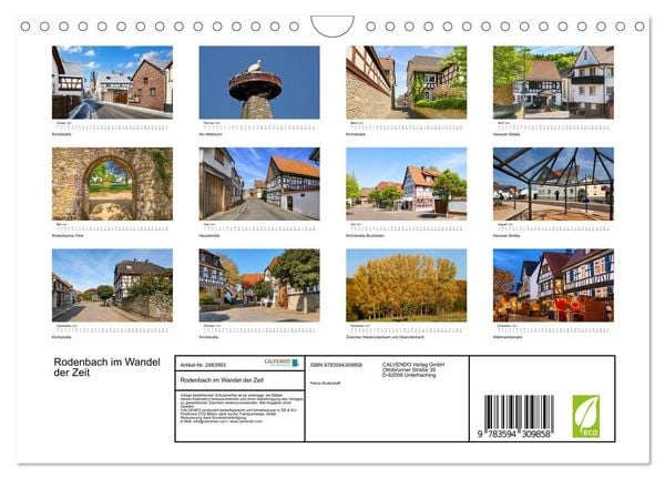 Produktbild: Rodenbach im Wandel der Zeit (Wandkalender 2027 DIN A4 quer), CALVENDO Monatskalender