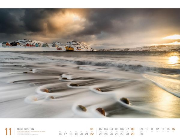 Produktbild: Hurtigruten Kalender 2026 | Unterwegs zwischen Bergen und Kirkenes