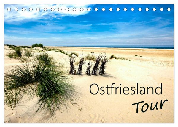 Ostfriesland - Tour (Tischkalender 2026 DIN A5 quer), CALVENDO Monatskalender