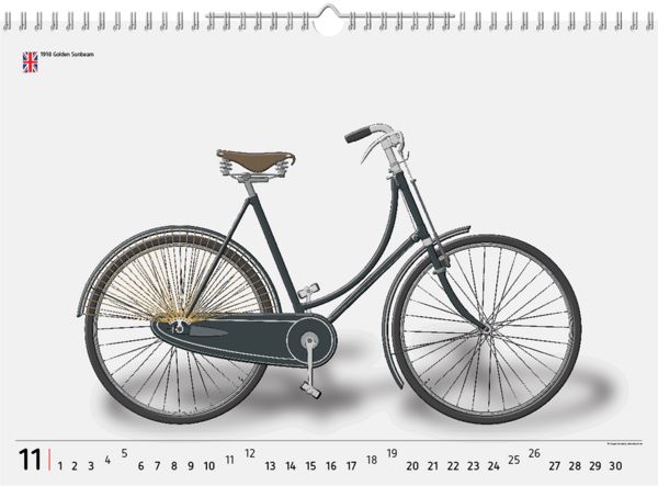 Produktbild: 2023, 12 Fahrradklassiker, Wandkalender