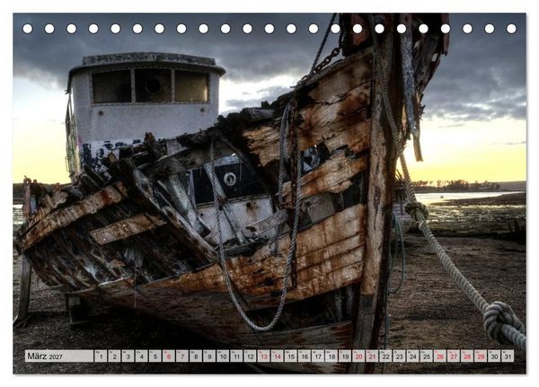 Produktbild: Cimeti&egrave;re de Bateaux de Rostellec (Tischkalender 2027 DIN A5 quer), CALVENDO Monatskalender