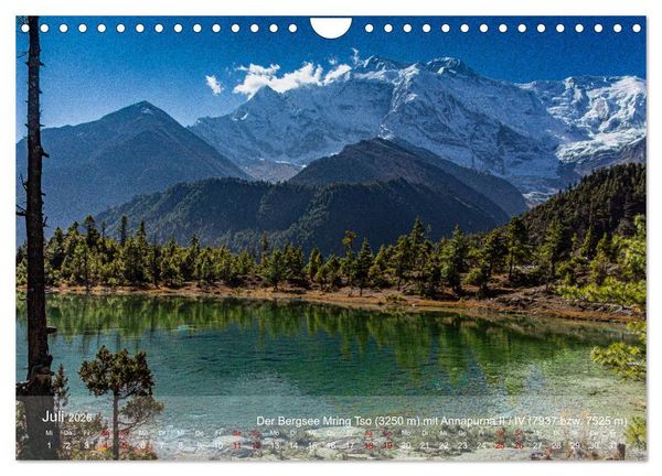 Produktbild: NEPAL - rund um die Annapurna (Wandkalender 2026 DIN A4 quer), CALVENDO Monatskalender