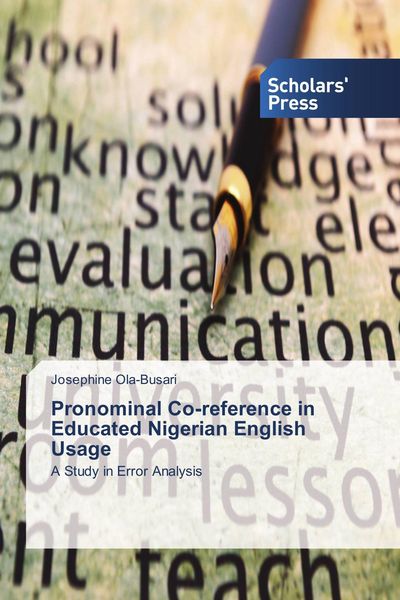 Produktbild: Pronominal Co-reference in Educated Nigerian English Usage