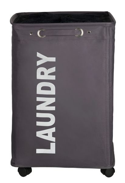 Produktbild: W&auml;schesammler Mod. Quadro Grau, Fassungsverm&ouml;gen: 79 Liter