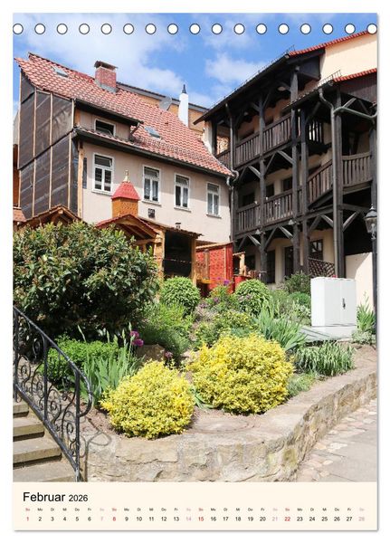 Produktbild: Rudolstadt - Ein Spaziergang (Tischkalender 2026 DIN A5 hoch), CALVENDO Monatskalender