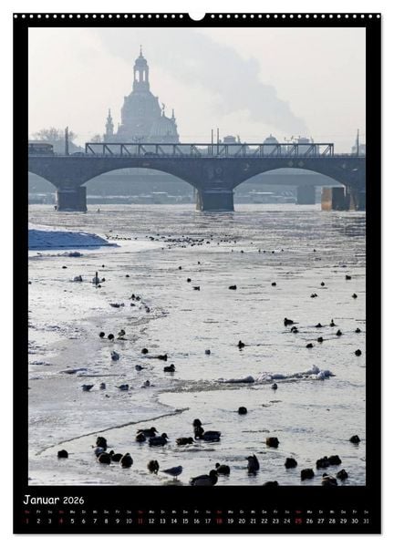 Produktbild: Frauenkirche Dresden (hochwertiger Premium Wandkalender 2026 DIN A2 hoch), Kunstdruck in Hochglanz