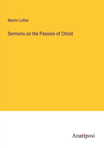 Produktbild: Sermons on the Passion of Christ