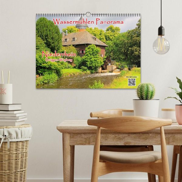 Produktbild: Wasserm&uuml;hlen Panorama Niederrhein Br&uuml;ggen-Wegberg (Wandkalender 2027 DIN A3 quer), CALVENDO Monatskalender