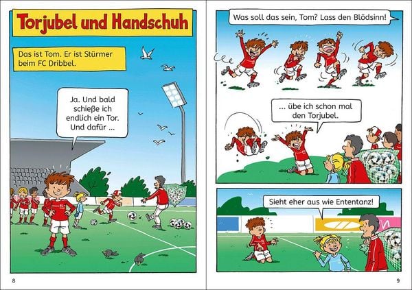 Produktbild: Lesel&ouml;wen Comics 1. Klasse - Fu&szlig;ball, Tore, gro&szlig;e Tr&auml;ume