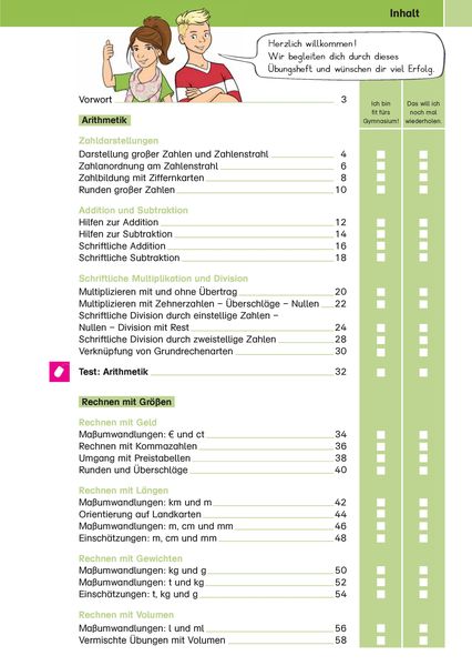 Produktbild: Klett Sicher ins Gymnasium Mathematik 4. Klasse