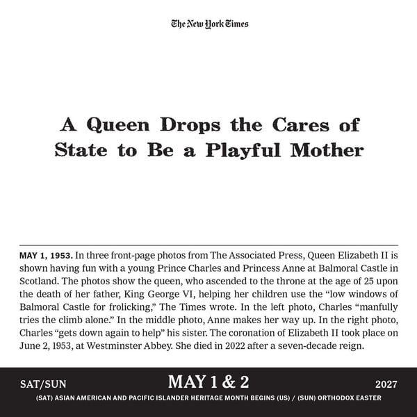 Produktbild: The New York Times Headlines in History Page-A-Day&reg; Calendar 2027