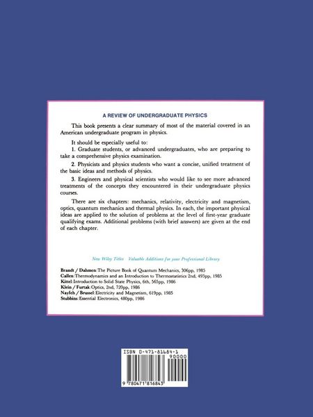 Produktbild: A Review of Undergraduate Physics