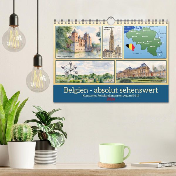 Produktbild: Belgien - absolut sehenswert (Wandkalender 2026 DIN A4 quer), CALVENDO Monatskalender