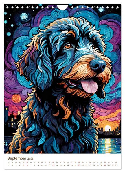 Produktbild: Der Labradoodle (Wandkalender 2026 DIN A4 hoch), CALVENDO Monatskalender