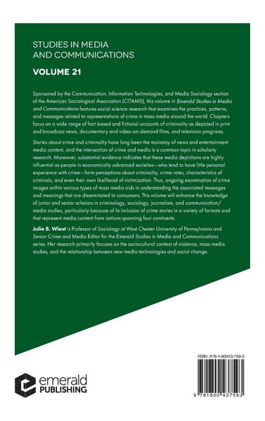 Produktbild: Mass Mediated Representations of Crime and Criminality