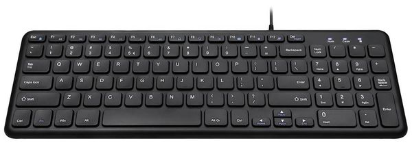 Produktbild: Perixx PERIBOARD-213 DE B USB Tastatur Deutsch, QWERTZ Schwarz