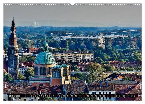 Produktbild: Hannover - Luftige Einblicke (Wandkalender 2026 DIN A2 quer), CALVENDO Monatskalender