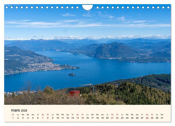 Produktbild: Coup d'&oelig;il sur le Lac Majeur (Calendrier mural 2026 DIN A4 vertical), CALVENDO calendrier mensuel
