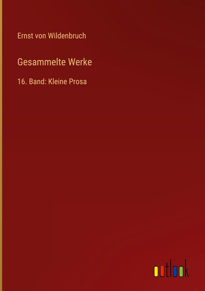 Produktbild: Gesammelte Werke