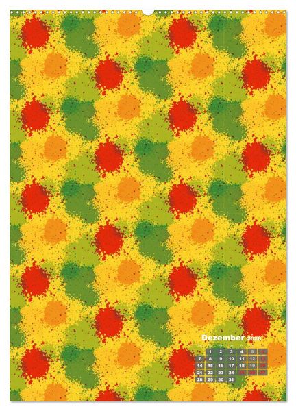 Produktbild: Tapetendesigns &ndash; Strukturen, Muster und Bastelvorlagen (hochwertiger Premium Wandkalender 2026 DIN A2 hoch), Kunstdruck in Hochglanz