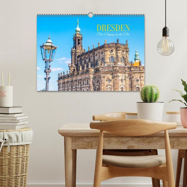 Produktbild: Dresden, Pure Eleganz an der Elbe (Wandkalender 2026 DIN A3 quer), CALVENDO Monatskalender