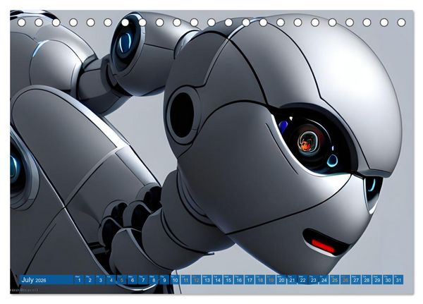 Produktbild: Robots (Desk Calendar 2026 DIN A5 landscape), CALVENDO 12 Month DeskCalendar