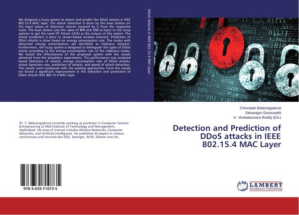 Produktbild: Detection and Prediction of DDoS attacks in IEEE 802.15.4 MAC Layer