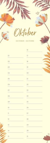 Produktbild: Geburtstagskalender Floral