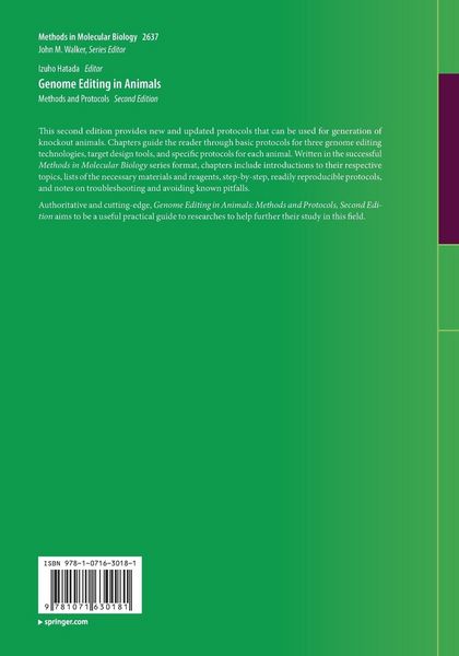 Produktbild: Genome Editing in Animals