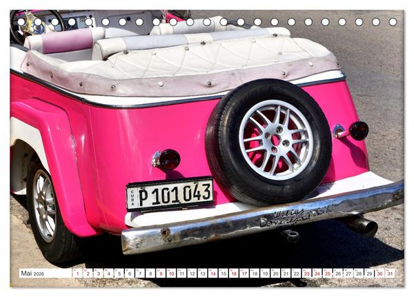 Produktbild: Best of Jeepster - Das Cabrio von Willys-Overland (Tischkalender 2026 DIN A5 quer), CALVENDO Monatskalender