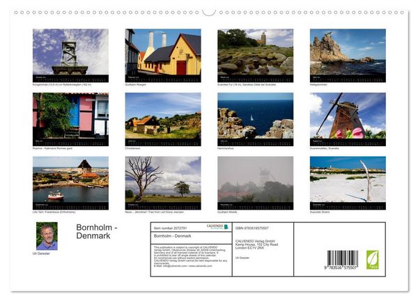 Produktbild: Bornholm - Denmark (High Quality Premium Wall Calendar 2026 DIN A2 landscape),CALVENDO 12 Month Wall Calendar