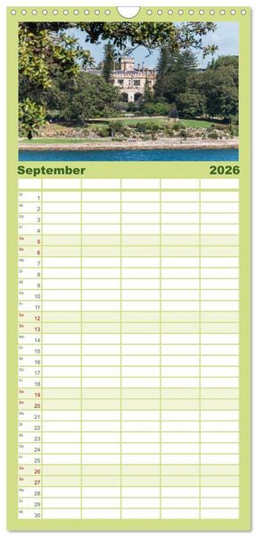 Produktbild: Familienplaner 2026 - Ein Tag in Sydney - eine etwas andere Sicht mit 5 Spalten (Wandkalender, 21 x 45 cm) CALVENDO