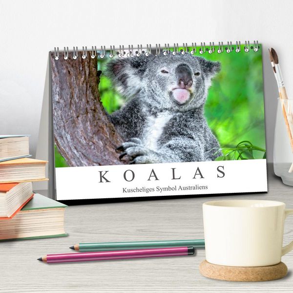 Produktbild: Koalas - Kuscheliges Symbol Australiens (Tischkalender 2026 DIN A5 quer), CALVENDO Monatskalender